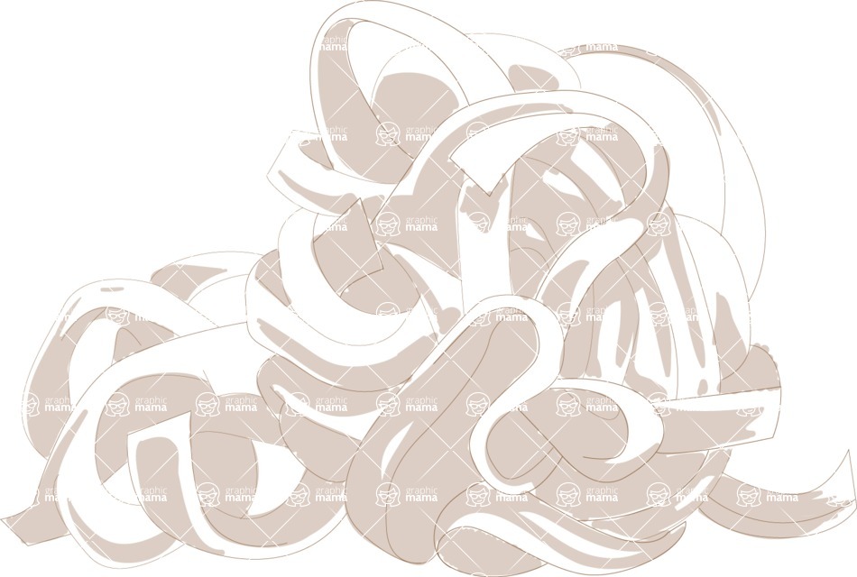 Italy Themed Graphic Collection - Italian Pasta Hand Drawn Vector